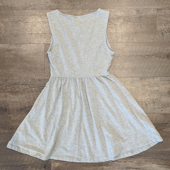 Forever 21 Gray Jersey Knit Skater Dress Size S Sleeveless Mini - Picture 4 of 5
